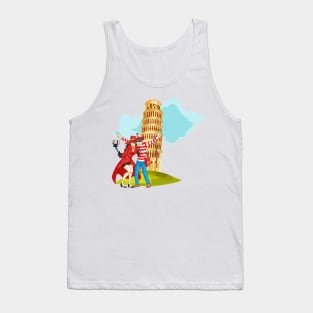 Travel Buddies With Carmen Sandiego and Waldo Tank Top